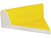 Triangular Babyseat With Backrest - Yellow/Ivory, 29.5"L x 25.6"W x 9.6"H