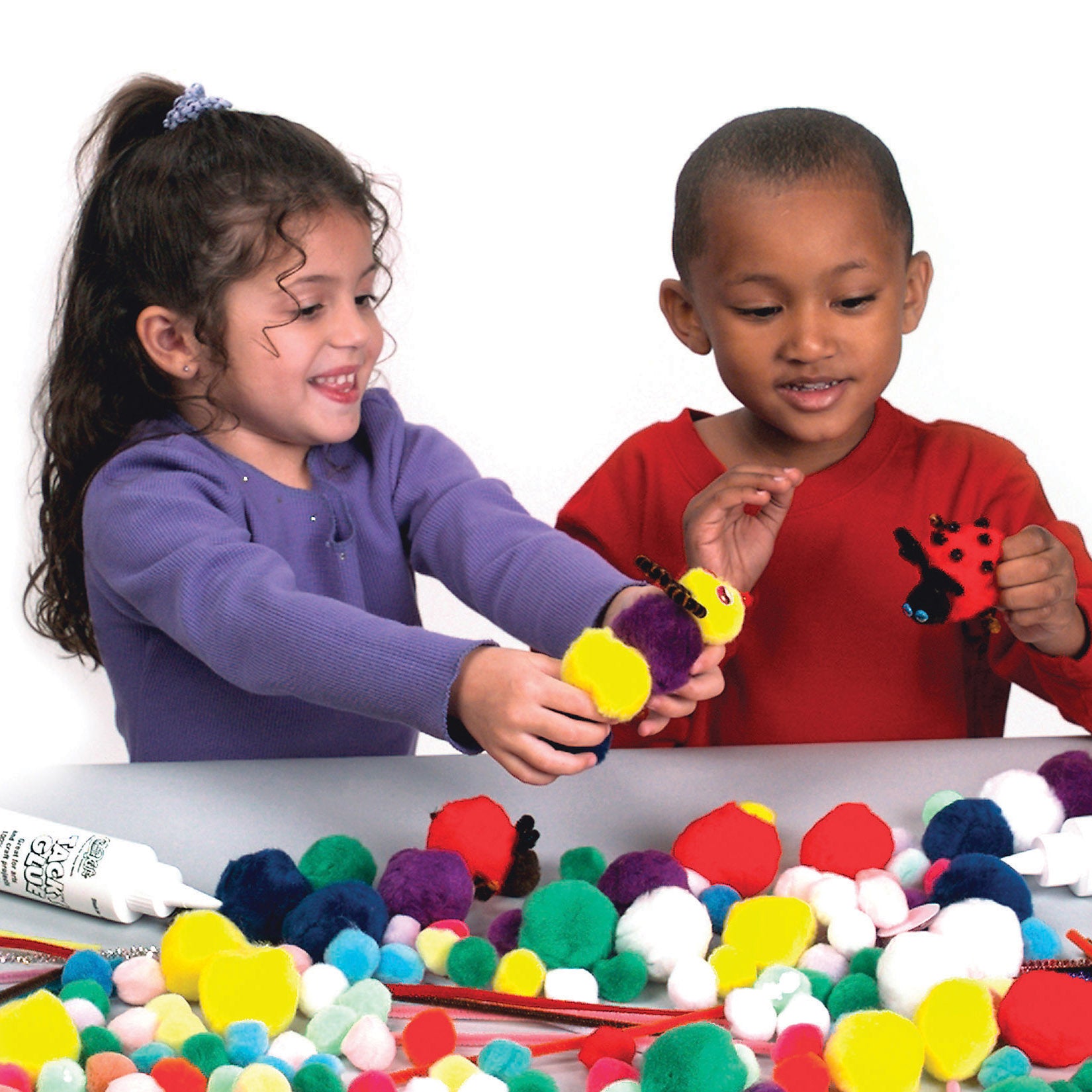 Pom Pons, Color Splash, 1", 100 Pieces