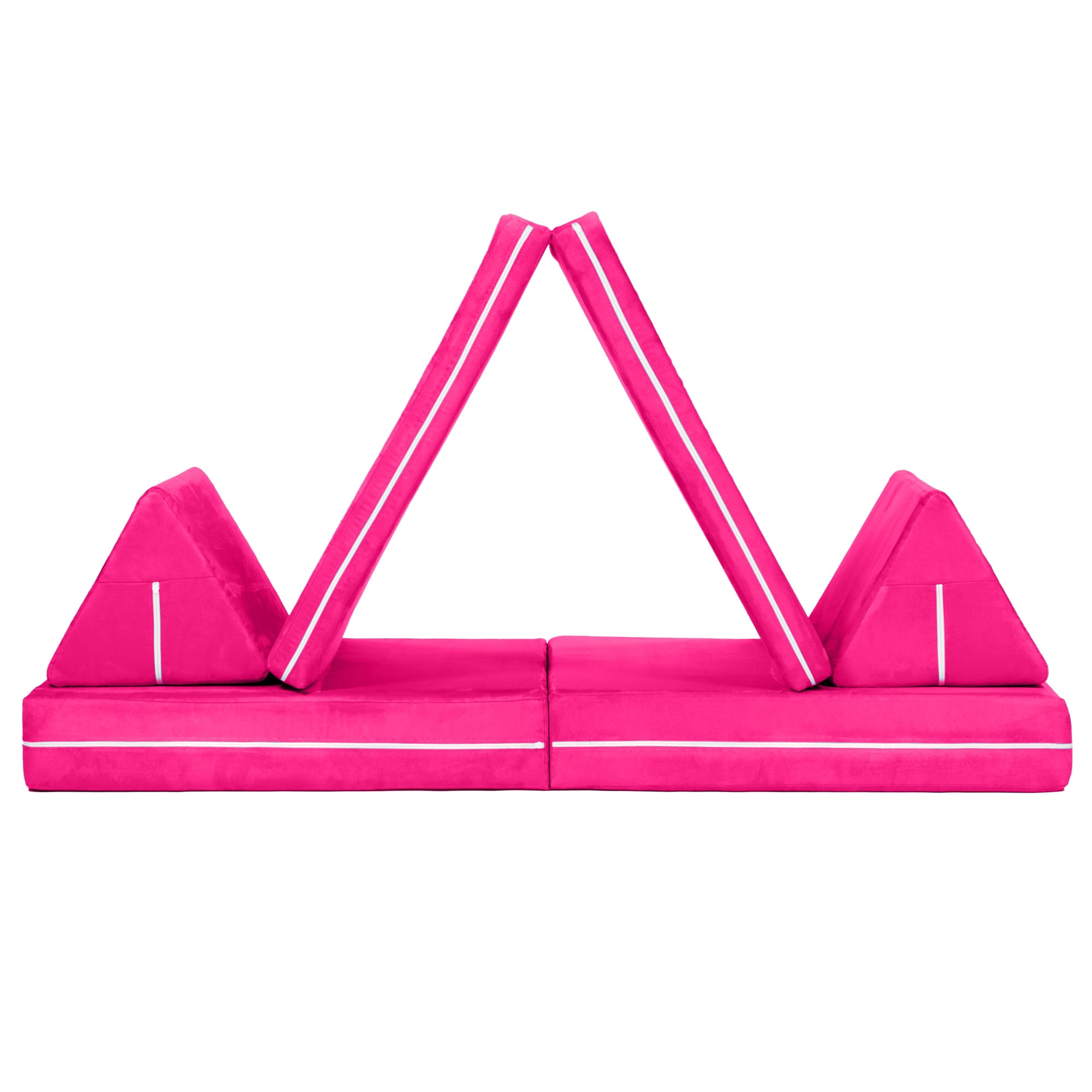 Jaxx Zipline Playscape Imaginative Furniture Playset for Creative Kids, Original Set, Fuchsia