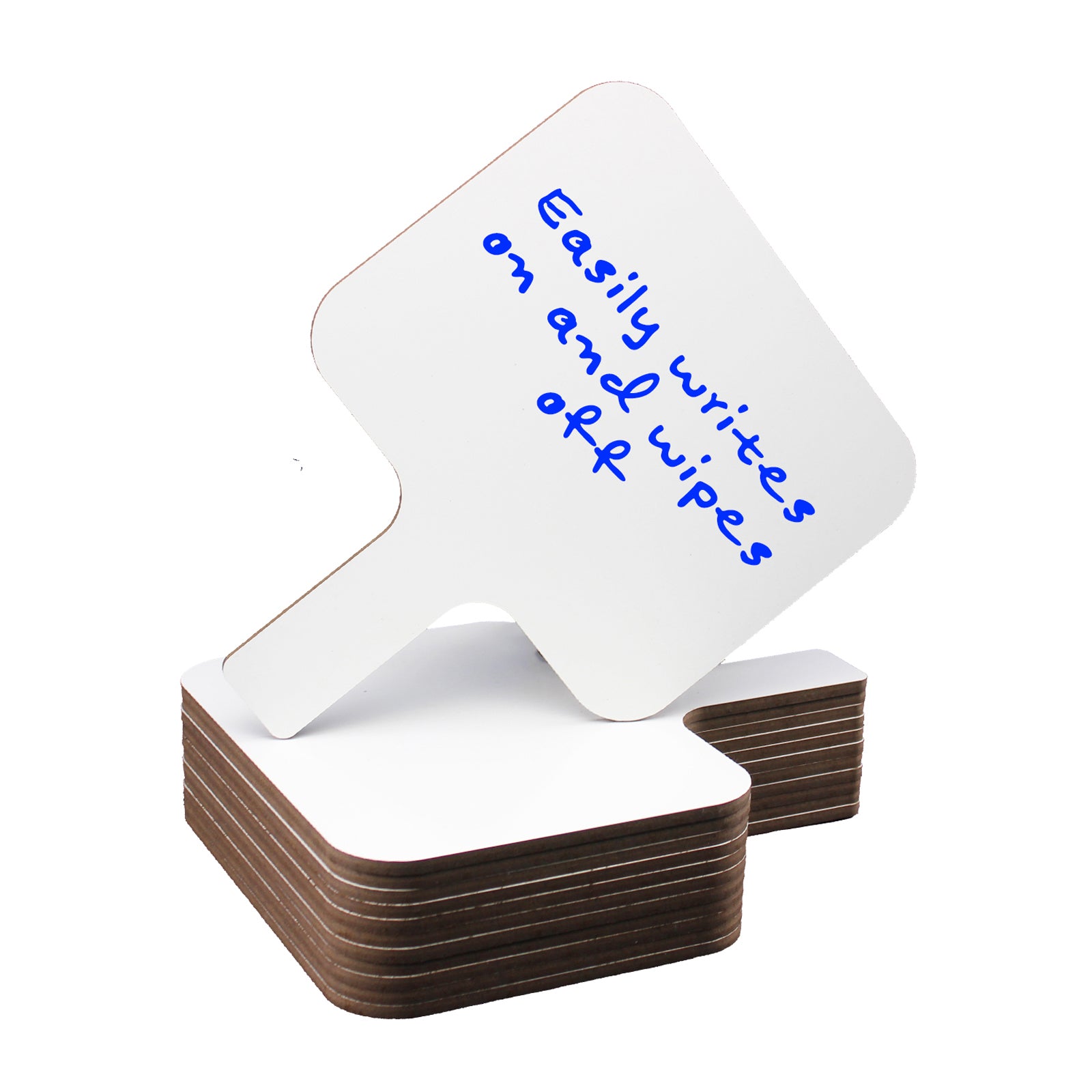 Rectangular Dry Erase Answer Paddle, 8" x 9.75", Pack of 12