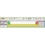 Adhesive Primary Modern Manuscript Desk Plates, 17.5 x 4", Pack of 36