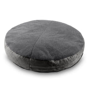 Jaxx Robbi Dog Bed Bean Bag – Round Bed with Machine Washable Cover and No-Slip Base - Supportive Memory Foam for Senior Dogs & Joint Pain Relief - Ultimate Comfort & Luxury - Large, Grey / Charcoal
