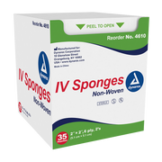 IV Sponge, 2" x 2" 6 Ply 2's - 35 pcs per Box/20 Boxes per Case