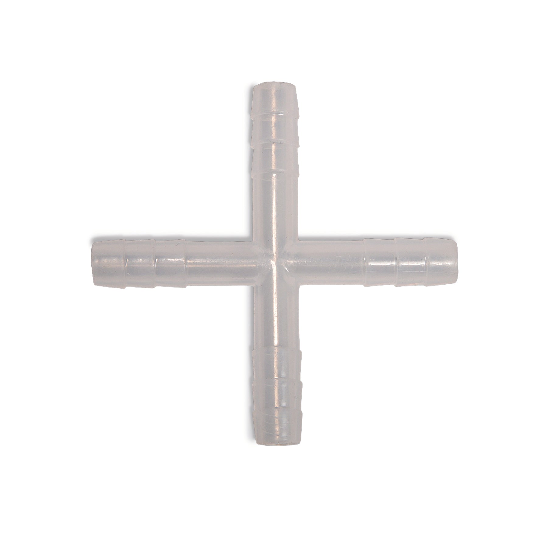 United Scientific® Four-Way Connector, For 6mm Tubing, comes with 12