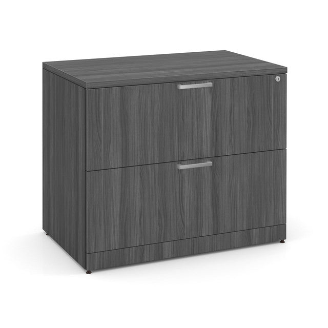 OfficeSource Laminate Lateral Files 2 Drawer Lateral File - Coastal Gray