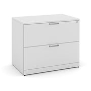 OfficeSource Laminate Lateral Files 2 Drawer Lateral File - White