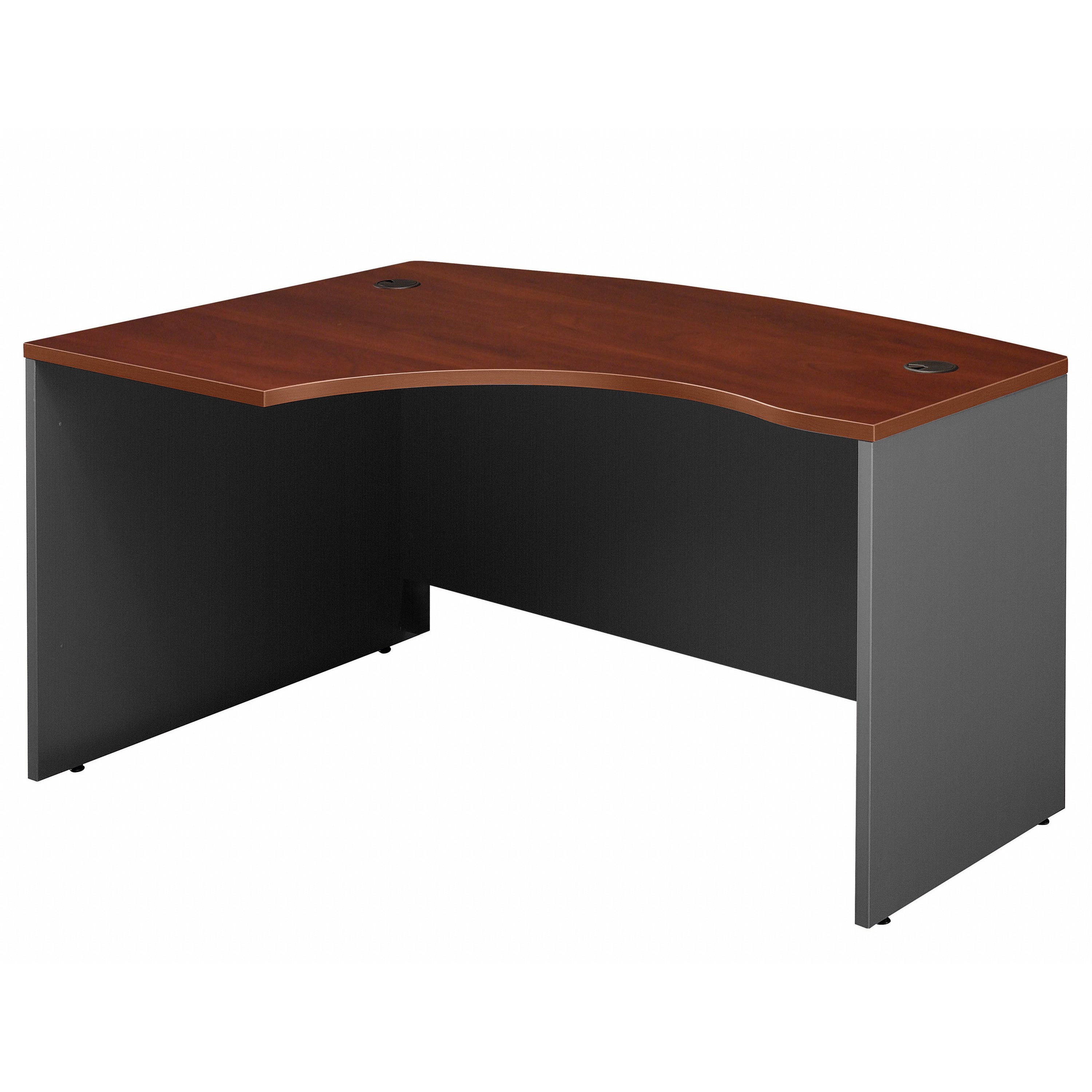 Bush Business Furniture Series C Collection 60W x 43D Left Hand L-Bow Desk Shell in Hansen Cherry - 58.86" Width x 42.87" Depth x 29.84" Height