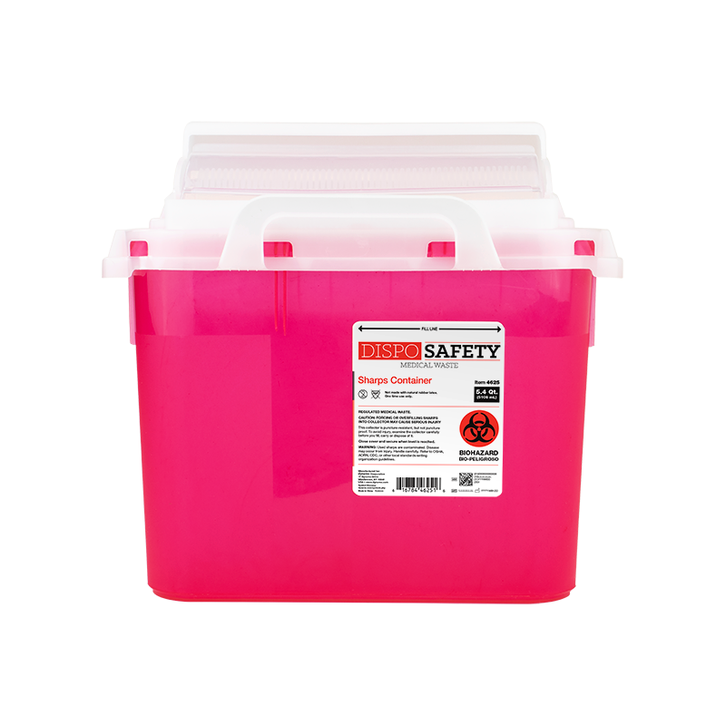 Sharps Containers, 5.4 qt., 20 pcs per Case