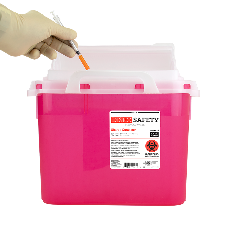 Sharps Containers, 5.4 qt., 20 pcs per Case