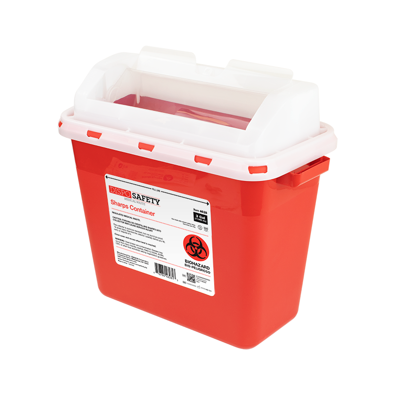 Sharps Containers, 3 gal., 12 pcs per Case
