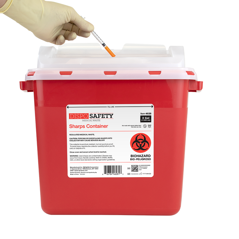 Sharps Containers, 3 gal., 12 pcs per Case