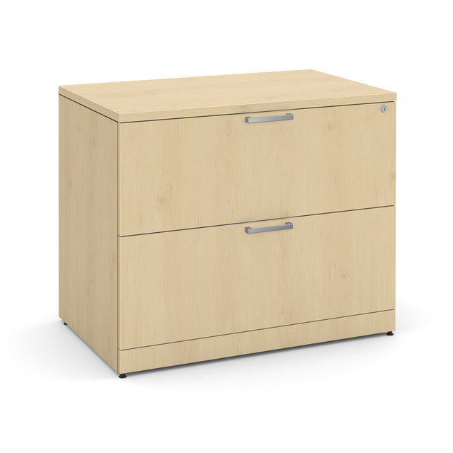 OfficeSource Laminate Lateral Files 2 Drawer Lateral File - Maple
