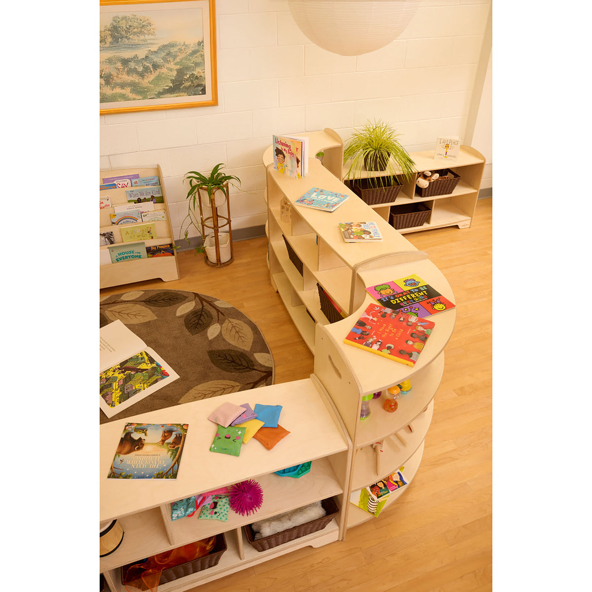 1 LV 45 DEGREE CURVED CORNER SHELF