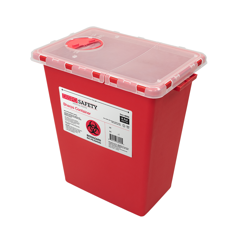 Sharps Container, 8 gal., 12 pcs per Case