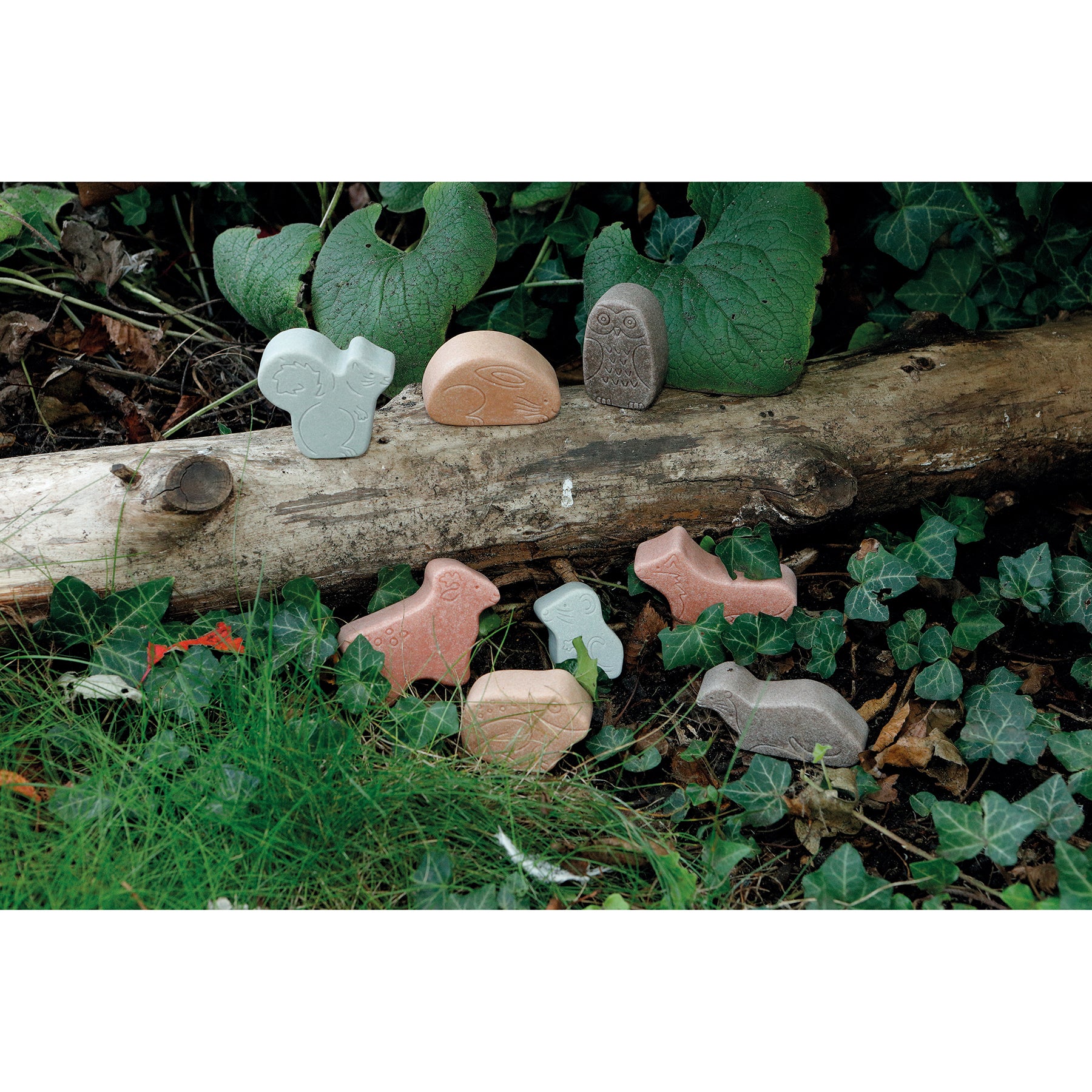 Little Lands – Woodland, Set of 8 Stone Figures