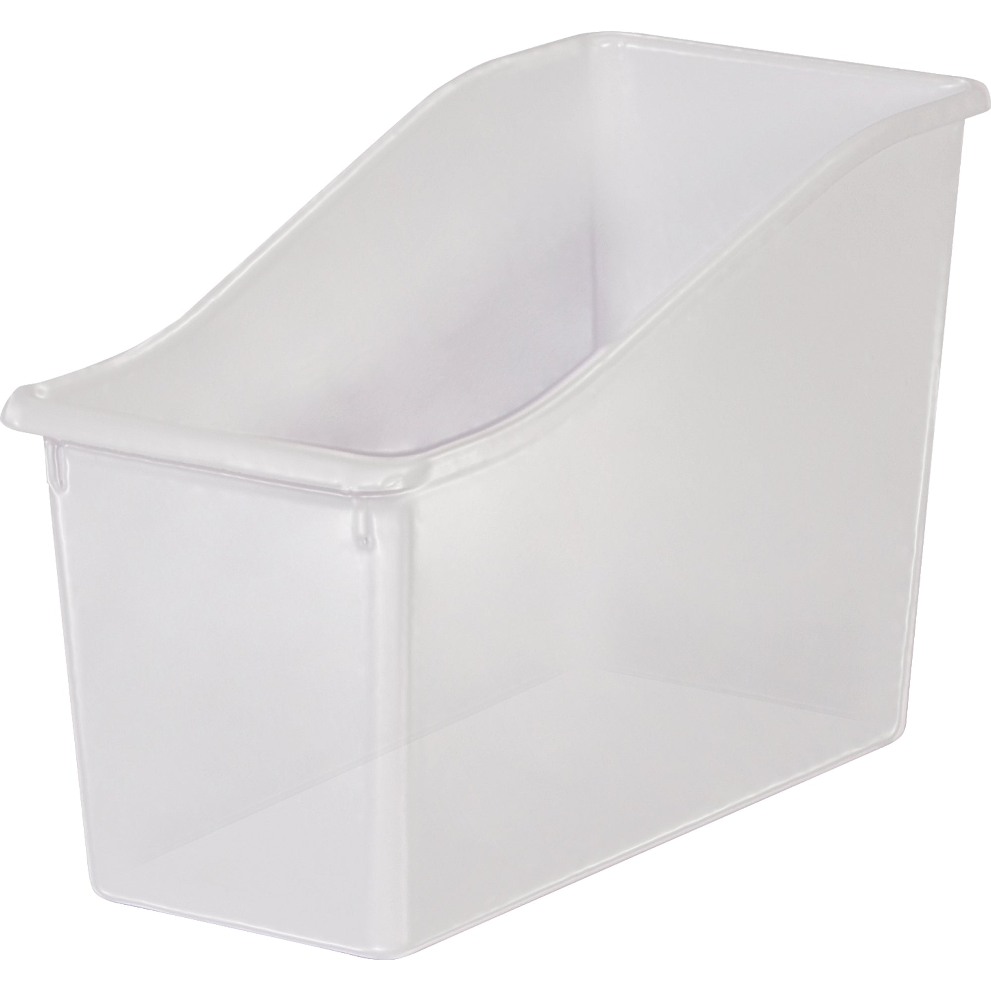 Plastic Book Bin, Clear