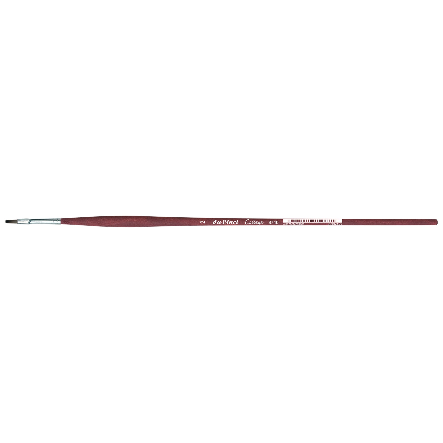 COLLEGE Student Brush, Synthetic, Acrylic & Oil, Flat, Series 8740, Size 2