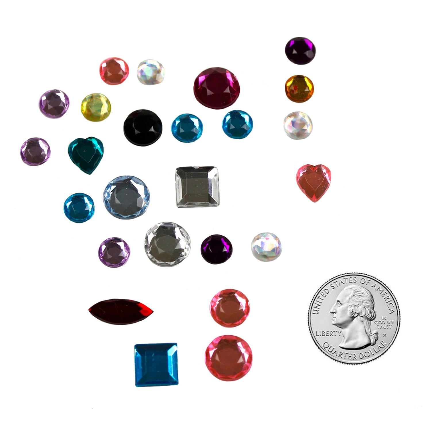 Multicolor Acrylic Gemstones - 3 oz.
