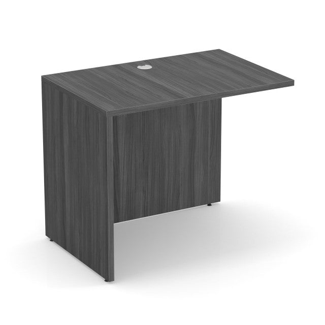OfficeSource Laminate Reversible Return - 35''W x 24''D - Coastal Gray