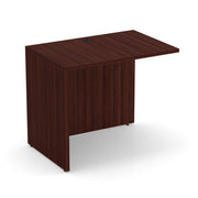 OfficeSource Laminate Reversible Return - 35''W x 24''D - Mahogany