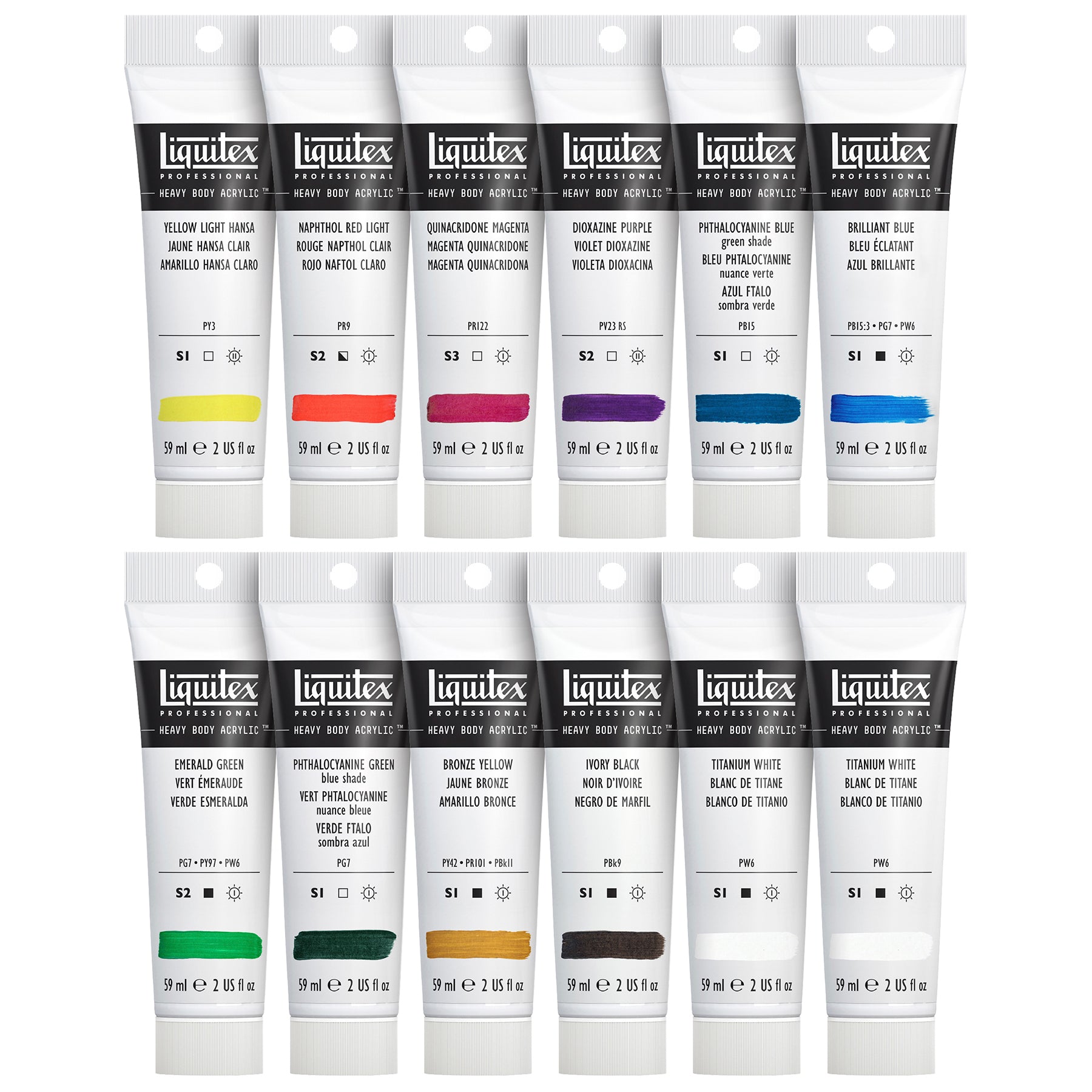 Heavy Body Color - Classic 12 x 59ml Set