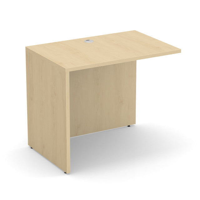 OfficeSource Laminate Reversible Return - 35''W x 24''D - Maple