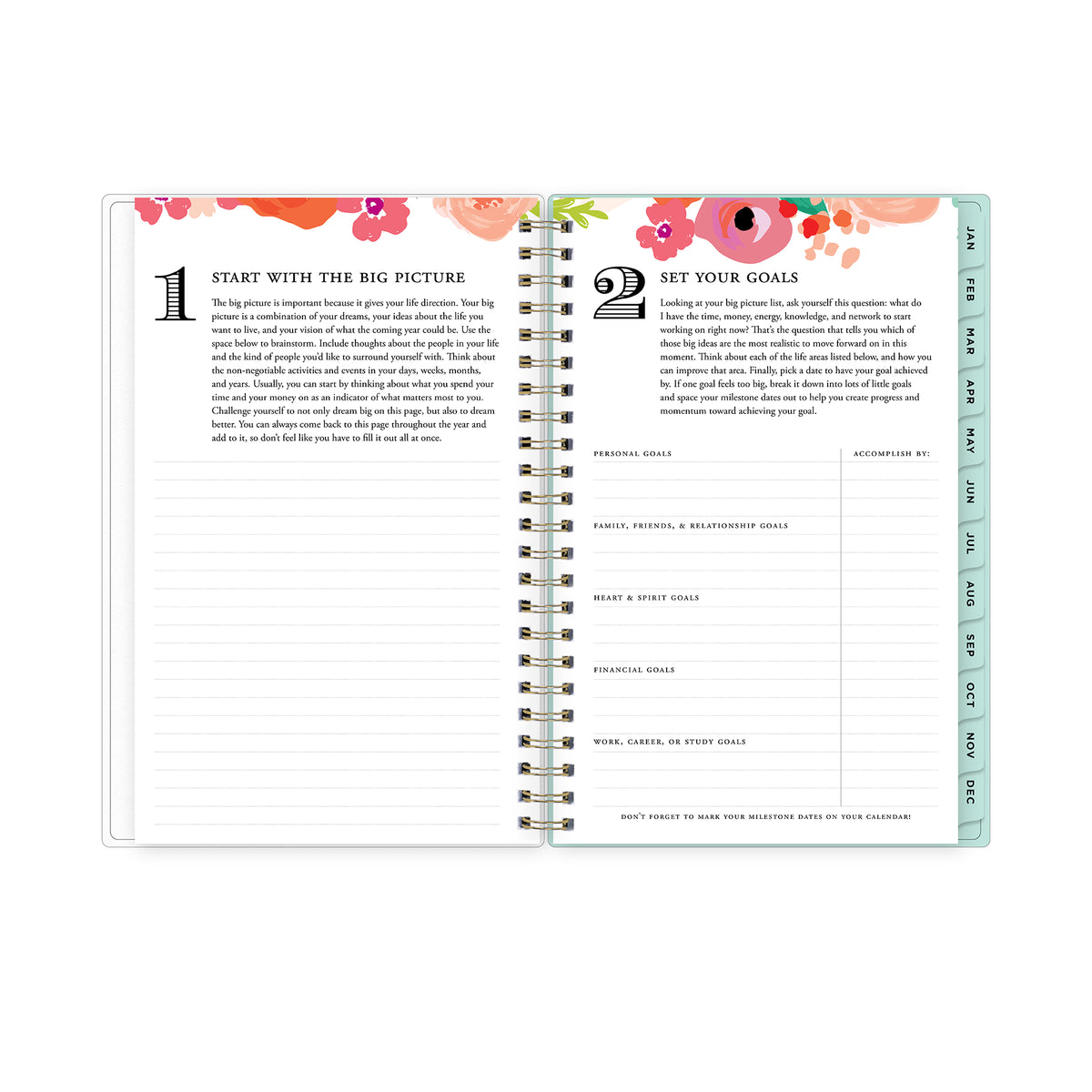 PLANNING CAL DD SECRET GARDEN MINT