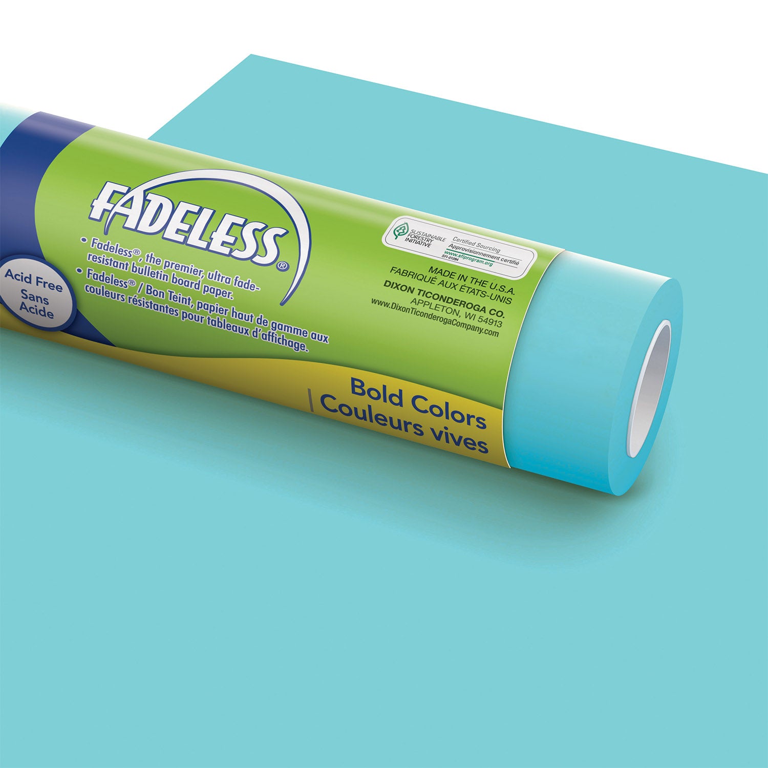 Bulletin Board Art Paper, Lite Blue, 48" x 50', 1 Roll