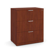 OfficeSource Laminate Lateral Files 3 Drawer Lateral File Cabinet - Cherry