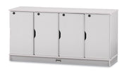 Rainbow Accents® Stacking Lockable Lockers -  Single Stack  - Gray