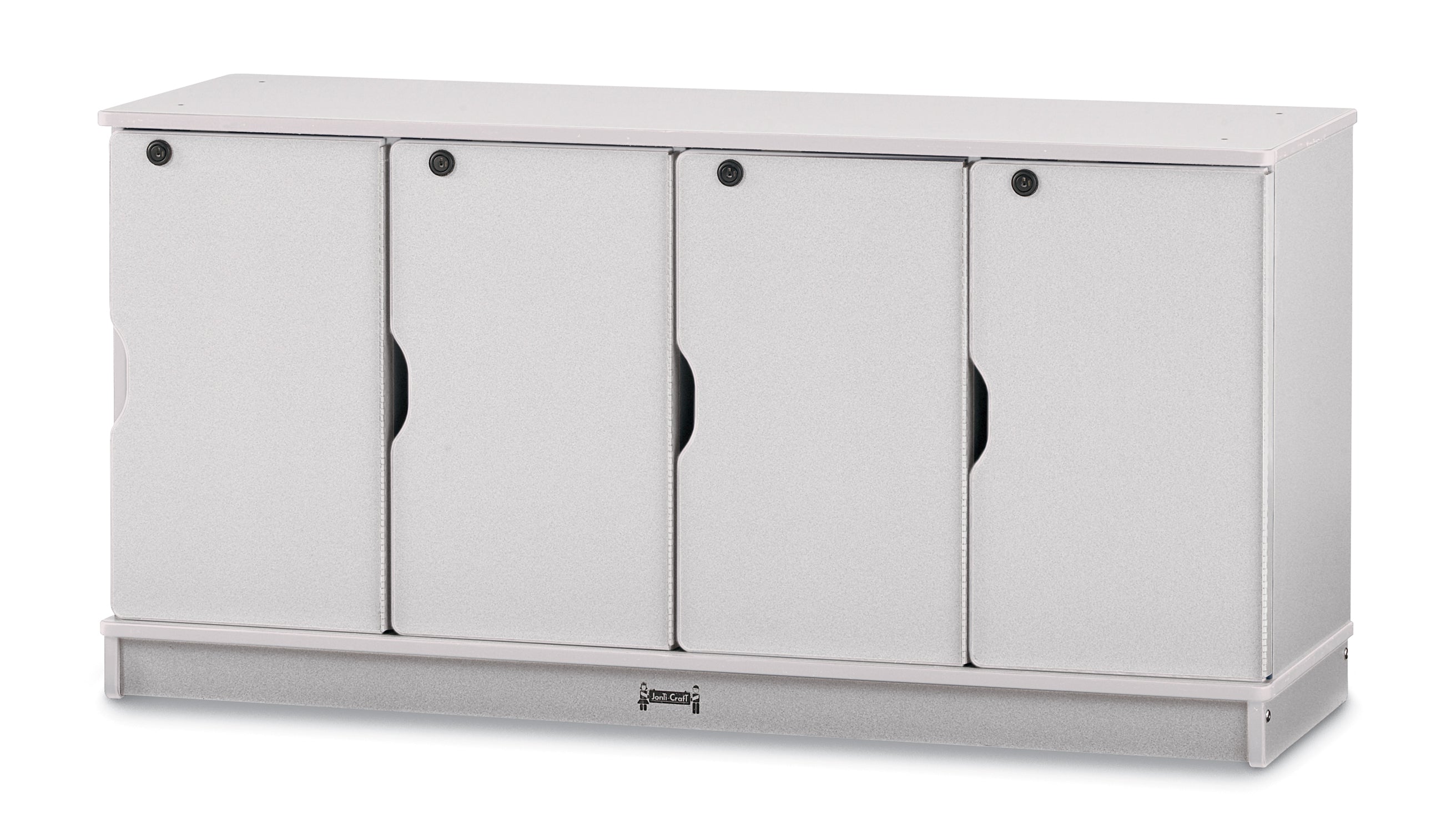 Rainbow Accents® Stacking Lockable Lockers -  Single Stack  - Gray