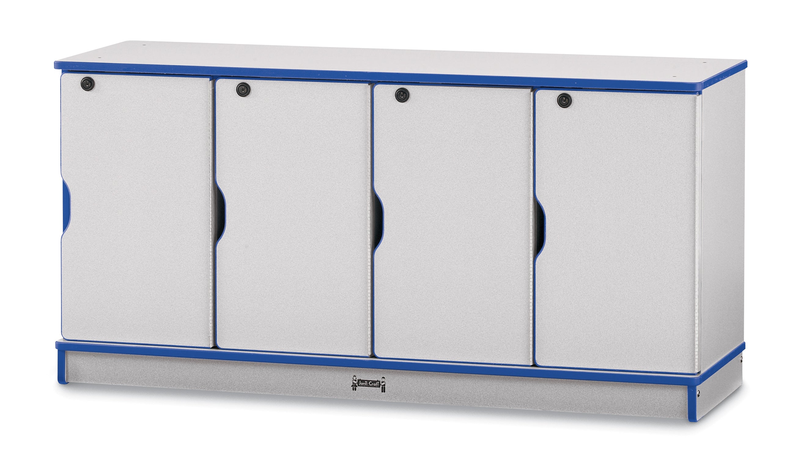Rainbow Accents® Stacking Lockable Lockers -  Single Stack - Blue