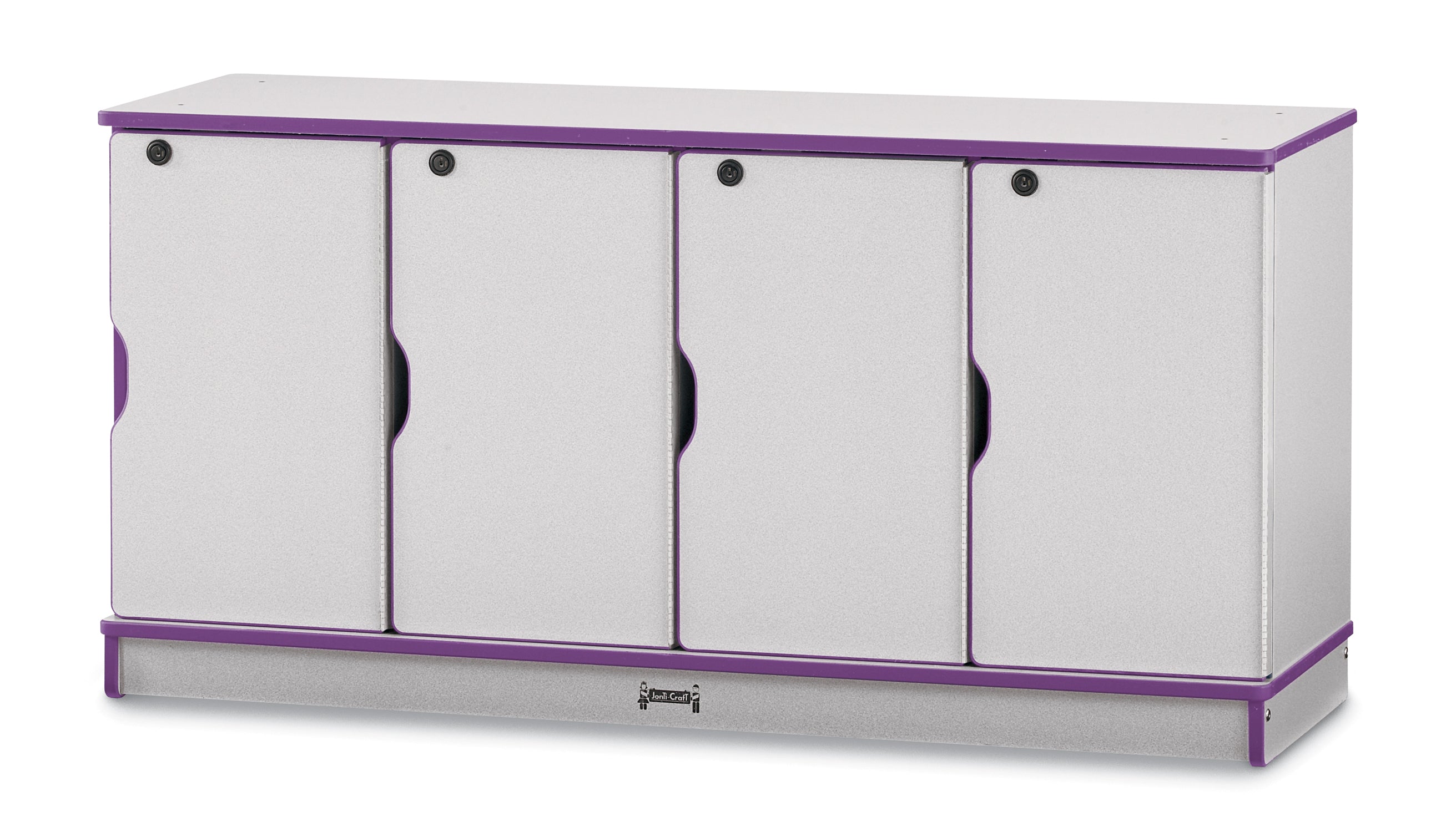 Rainbow Accents® Stacking Lockable Lockers -  Single Stack - Purple