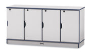 Rainbow Accents® Stacking Lockable Lockers -  Single Stack - Navy