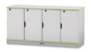 Rainbow Accents® Stacking Lockable Lockers -  Single Stack - Key Lime Green