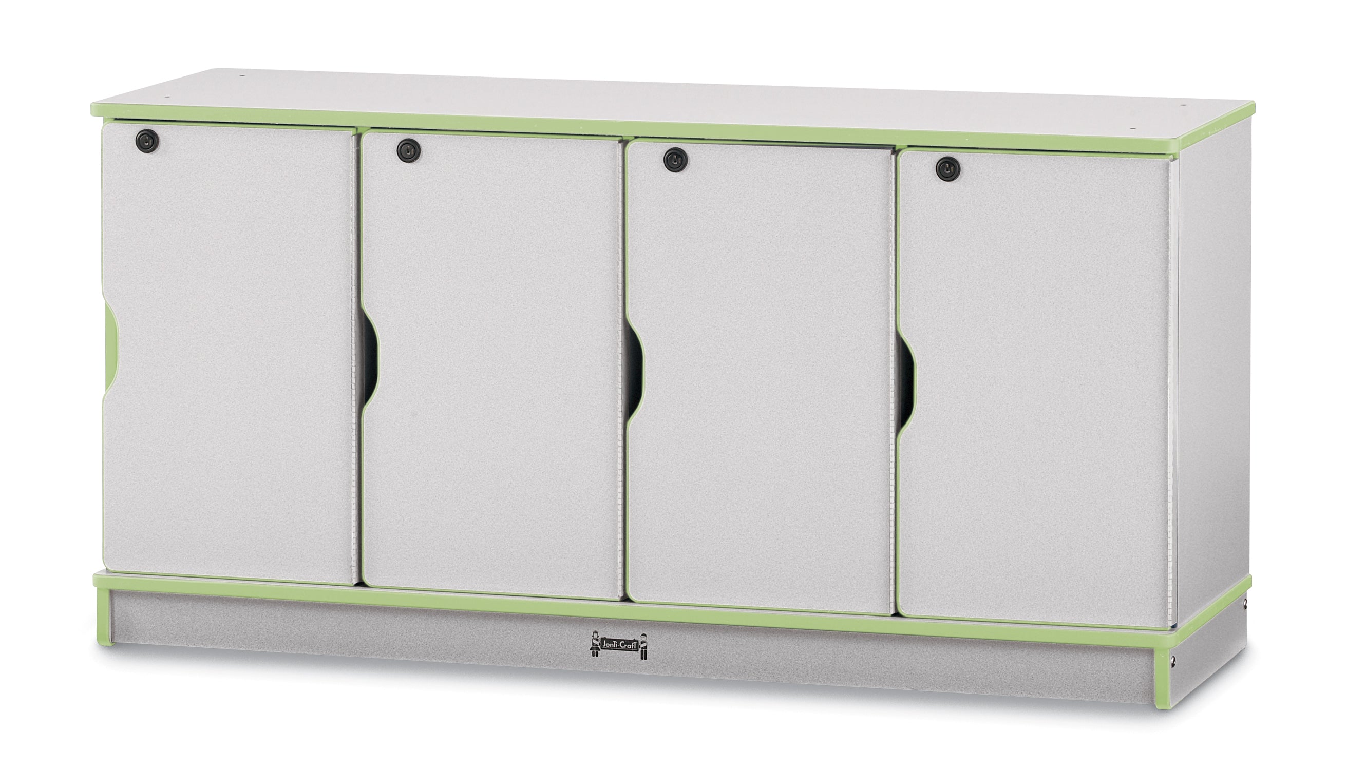 Rainbow Accents® Stacking Lockable Lockers -  Single Stack - Key Lime Green