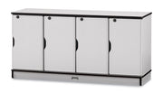 Rainbow Accents® Stacking Lockable Lockers -  Single Stack - Black