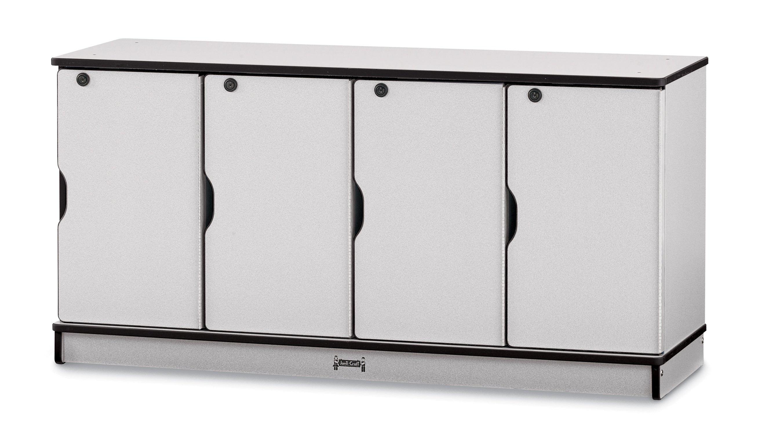 Rainbow Accents® Stacking Lockable Lockers -  Single Stack - Black
