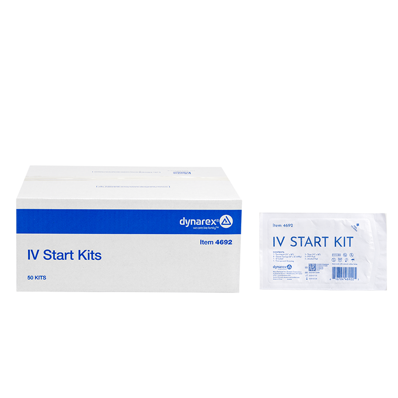 IV Start Kit, w/out gloves - 50 Kits per Case