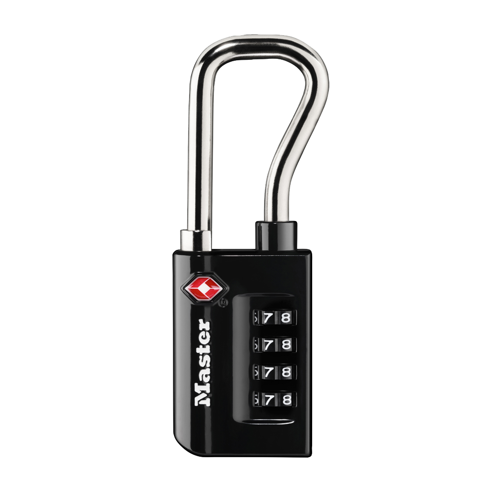 1-5/16in (35mm) Wide Set Your Own Resettable Numeric Combination TSA-Approved Luggage Lock with Extended Reach Shackle