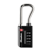 1-5/16in (35mm) Wide Set Your Own Resettable Numeric Combination TSA-Approved Luggage Lock with Extended Reach Shackle