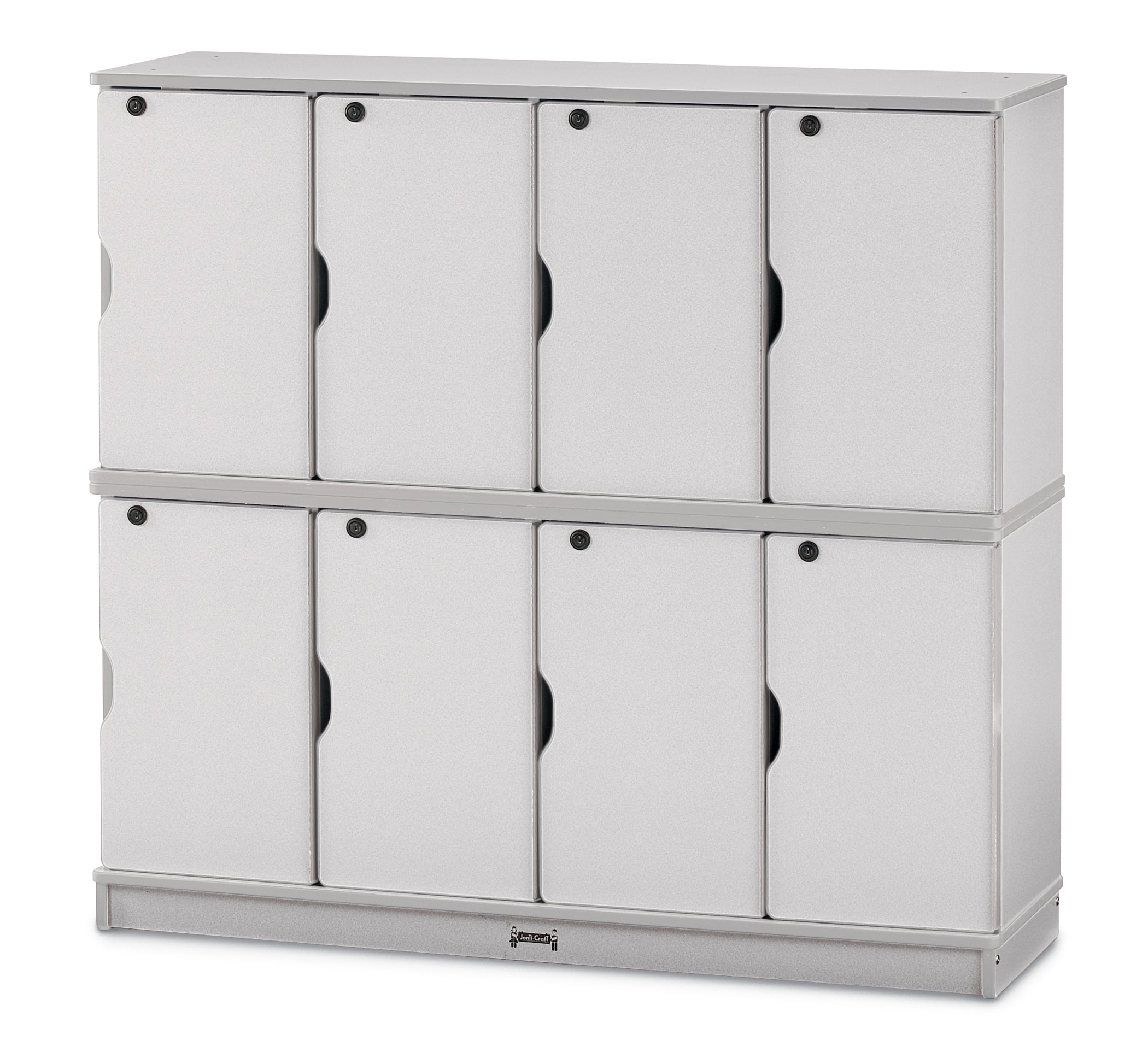 Rainbow Accents® Stacking Lockable Lockers -  Double Stack  - Gray