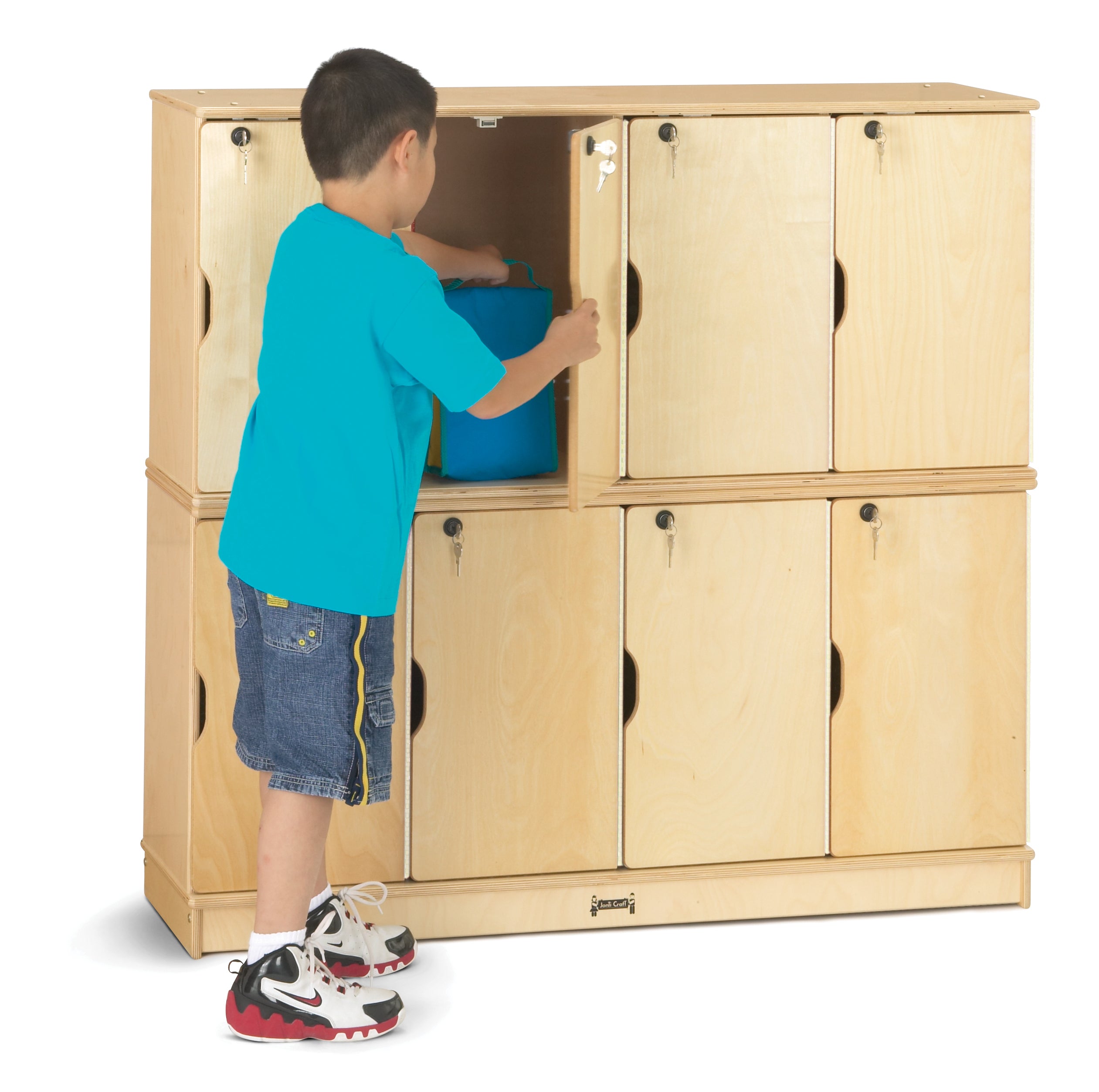 Jonti-Craft® Stacking Lockable Lockers -  Double Stack