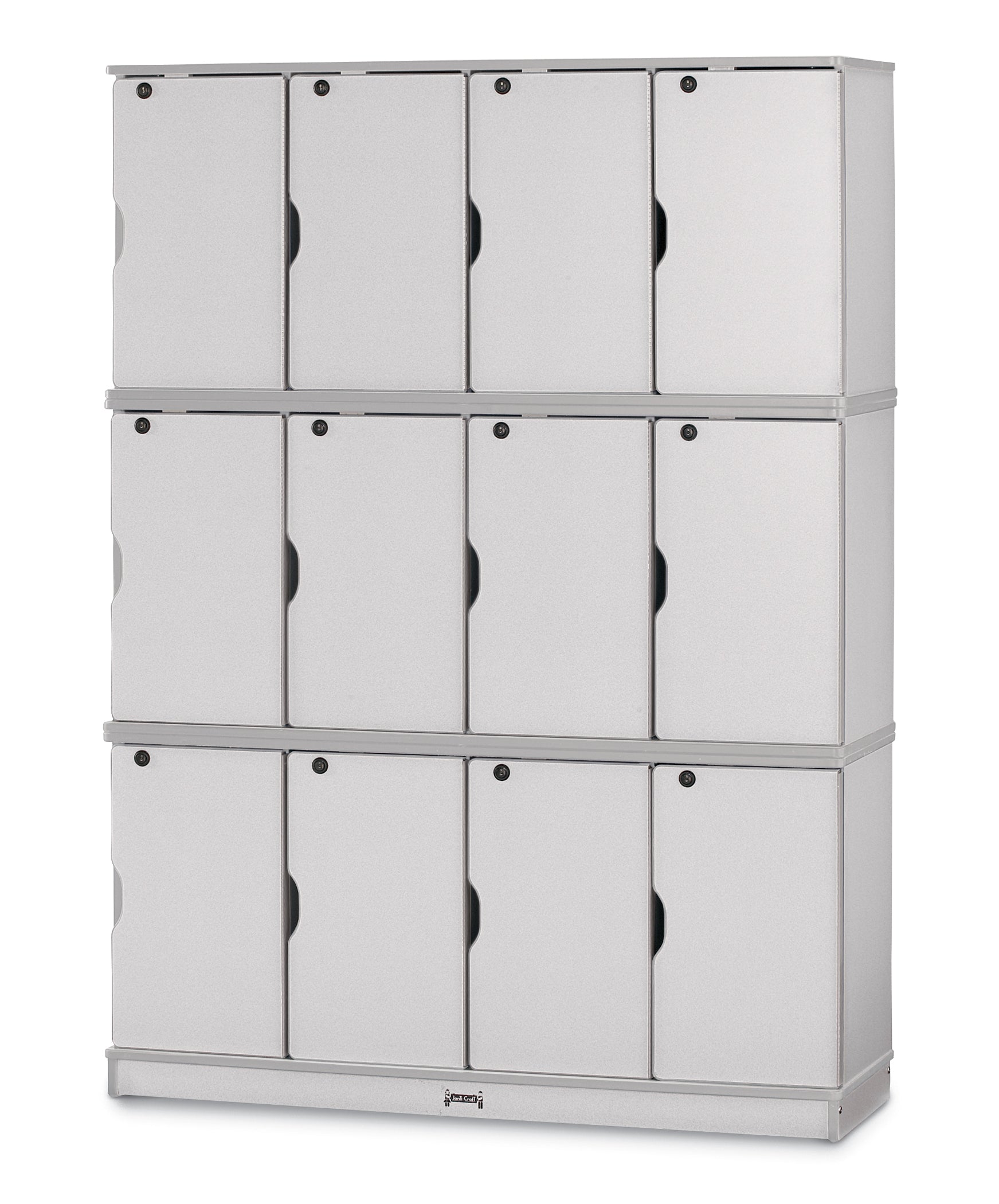 Rainbow Accents® Stacking Lockable Lockers -  Triple Stack  - Gray