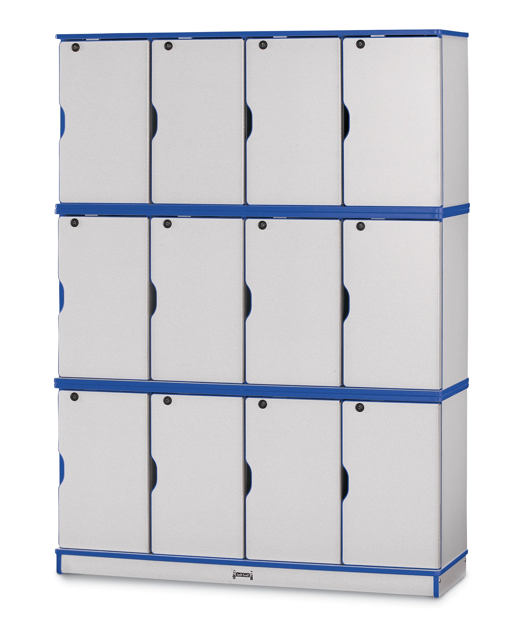 Rainbow Accents® Stacking Lockable Lockers -  Triple Stack - Blue