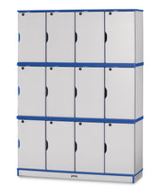 Rainbow Accents® Stacking Lockable Lockers -  Triple Stack - Blue