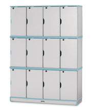 Rainbow Accents® Stacking Lockable Lockers -  Triple Stack - Coastal Blue