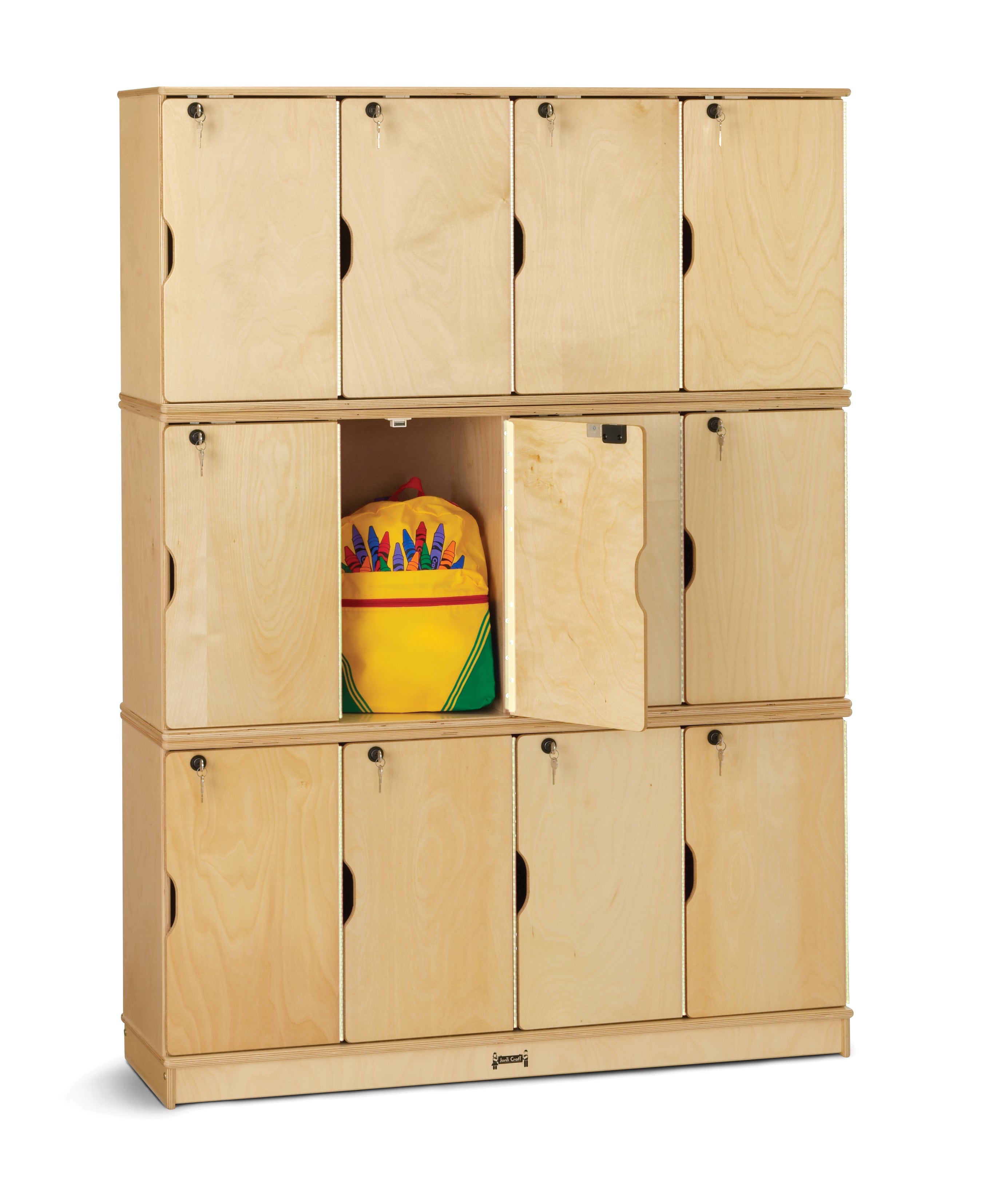 Jonti-Craft® Stacking Lockable Lockers -  Double Stack