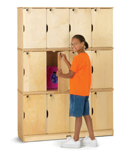 Jonti-Craft® Stacking Lockable Lockers -  Triple Stack