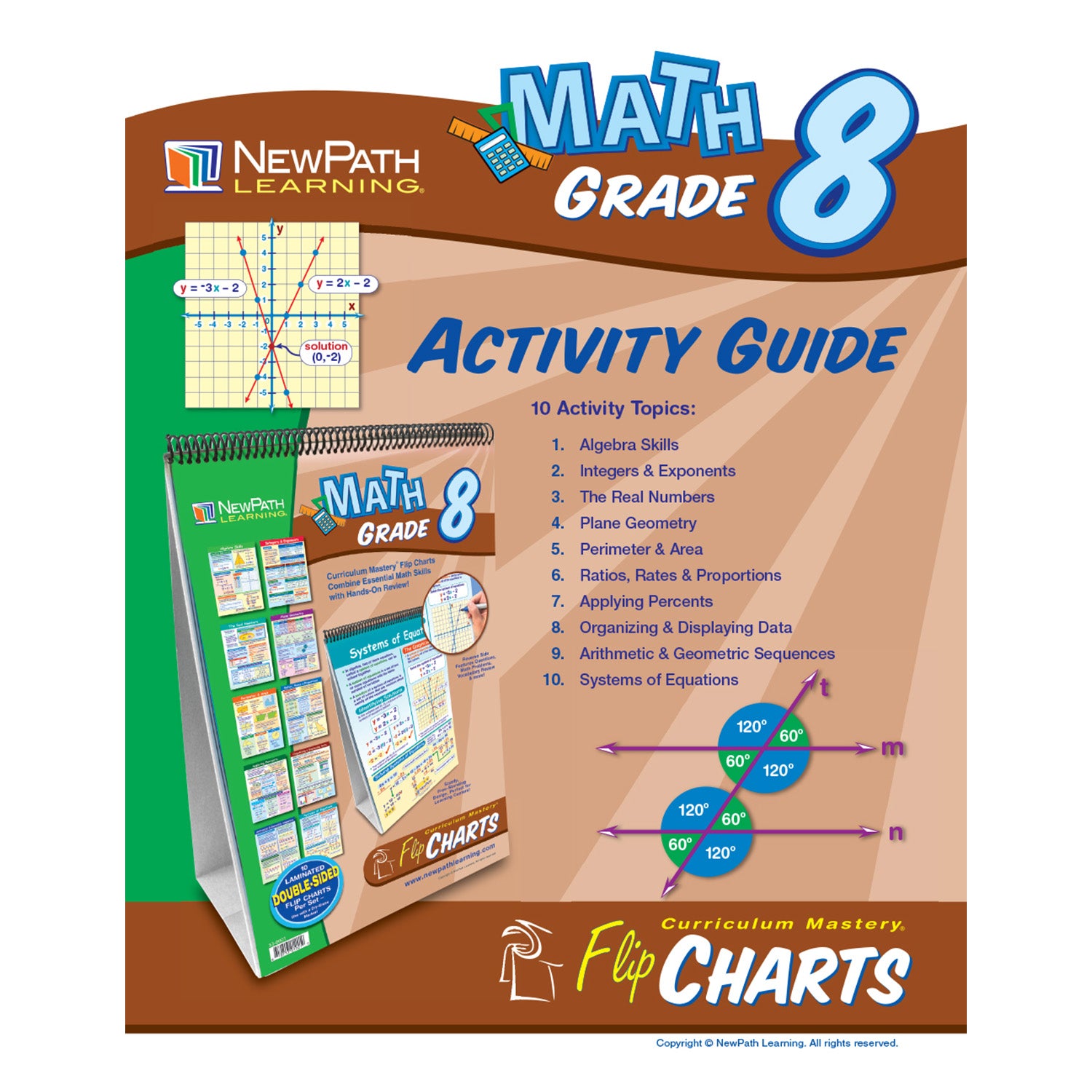 Math Skills Curriculum Mastery® Flip Chart, 10 Pages, Grade 8